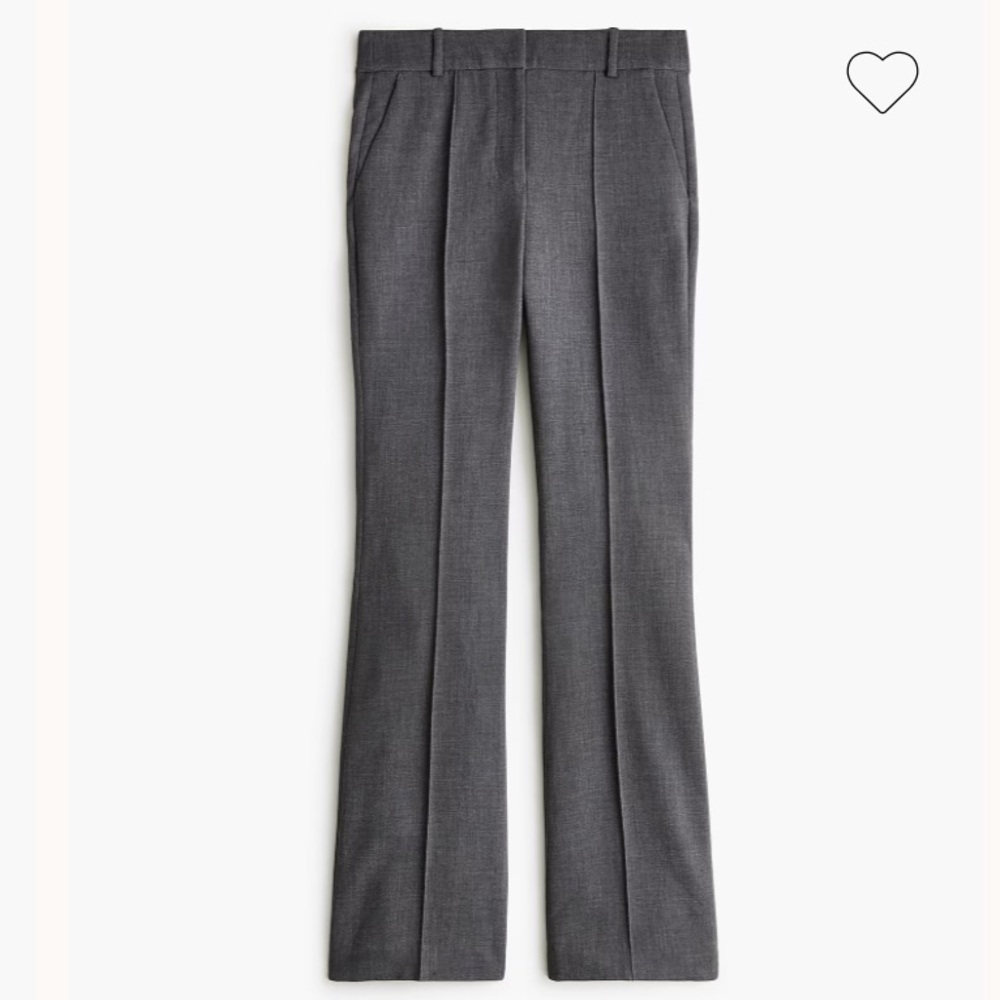 J Crew Refined Pintuck Pants Heather Carbon (Gray) Size 18W